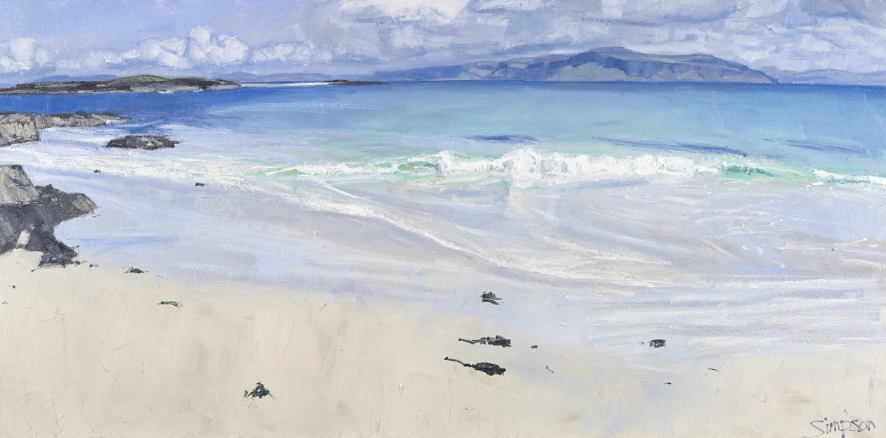 April Wave, Iona, 2013 (olie på lærred) af Charles Simpson
