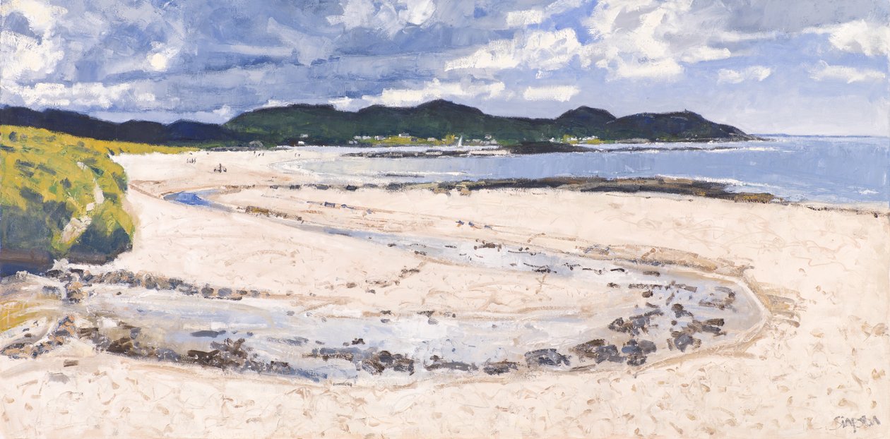 Beach Stream, Sanna, 2017 (olie på lærred) af Charles Simpson