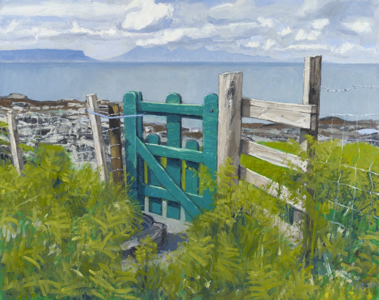 Gate, 2012 (olie på lærred) af Charles Simpson