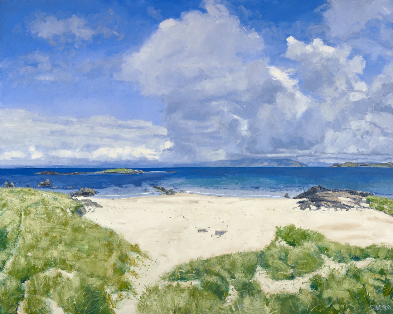 Iona North End, 2015 (olie på lærred) af Charles Simpson