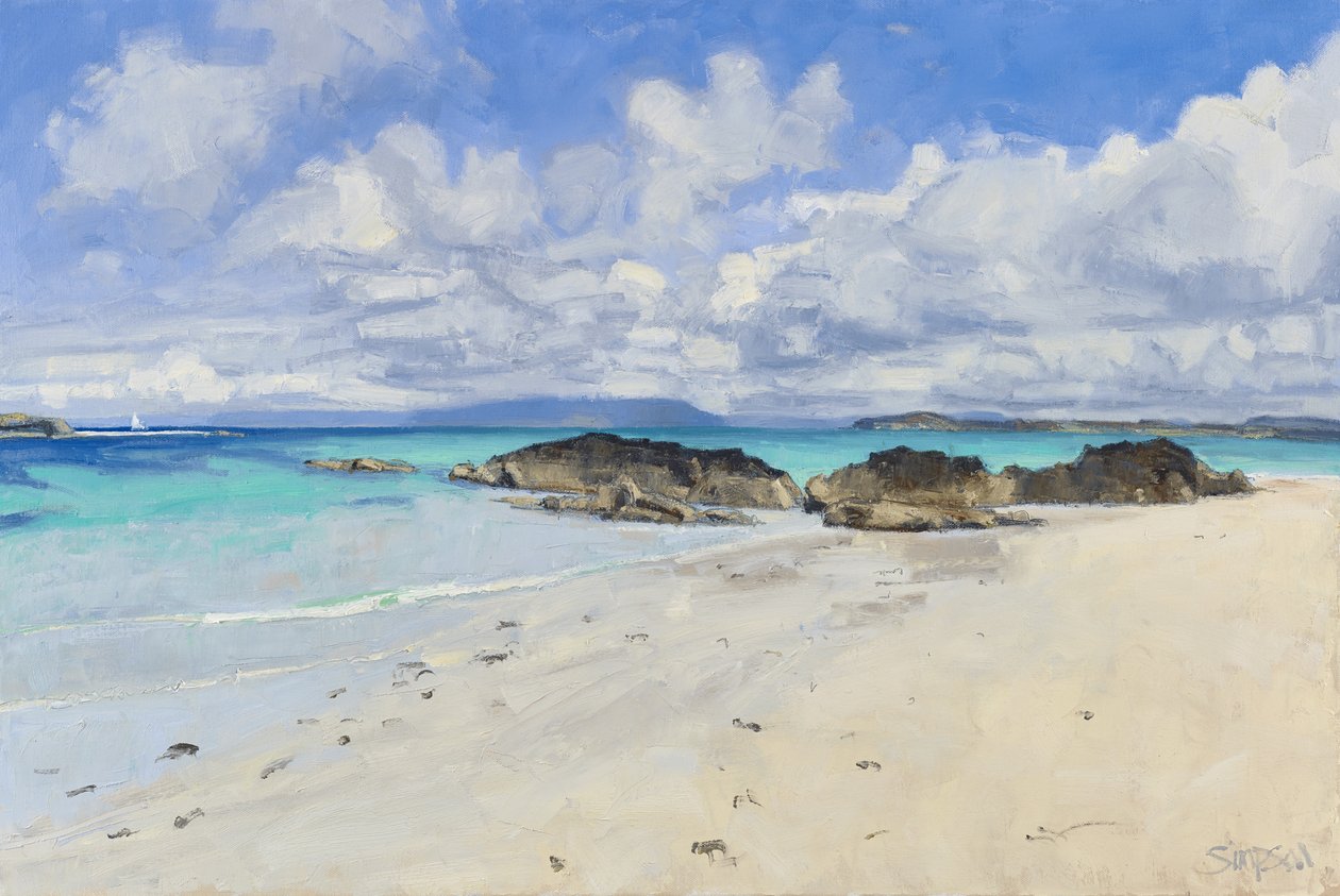 Iona Summer (The Finger), 2015 (olie på lærred) af Charles Simpson