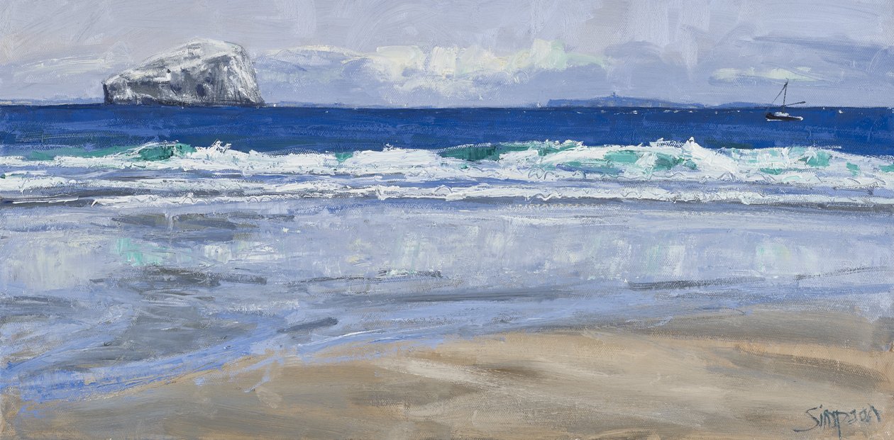 Islands of the East, 2013 (olie på lærred) af Charles Simpson