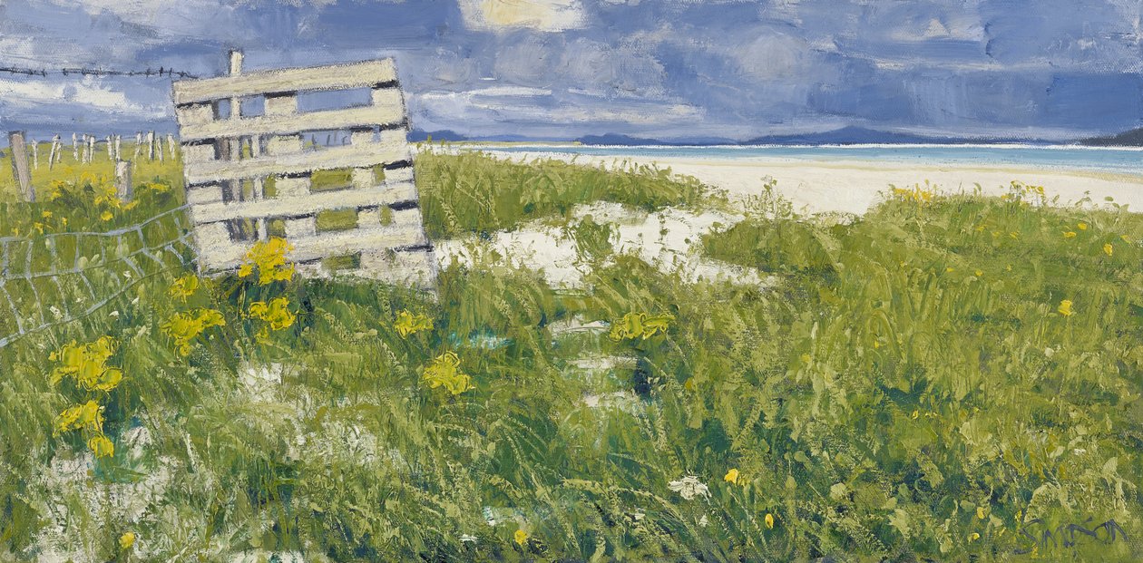 North Uist Grasses, 2013 (olie på lærred) af Charles Simpson