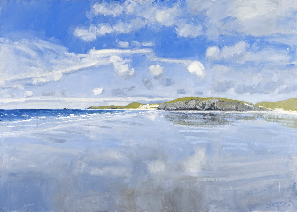 North West (Balnakeil), 2011 (olie på lærred) af Charles Simpson