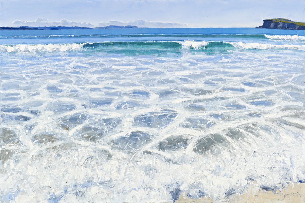 Oldshoremore Sea, 2010 (olie på lærred) af Charles Simpson