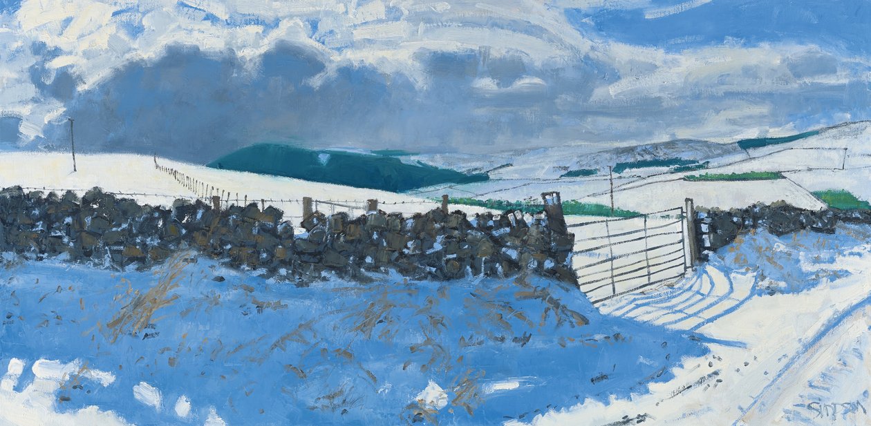 Snowscape, Early March, 2014 (olie på lærred) af Charles Simpson