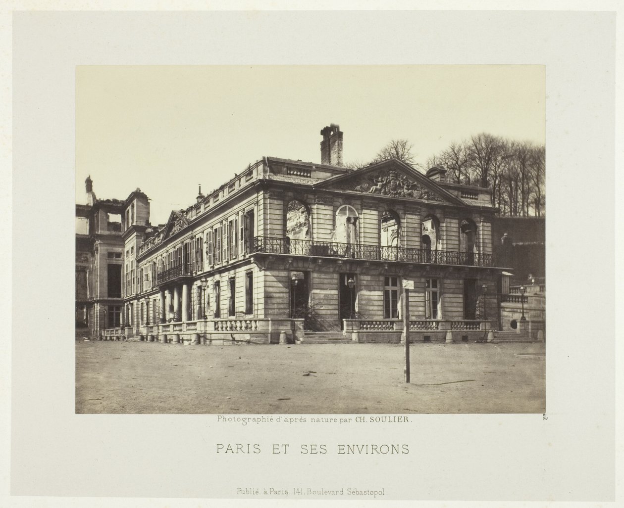 Palais de Saint-Cloud, fra serien "Paris et ses environs" (Paris og omegn) af Charles Soulier