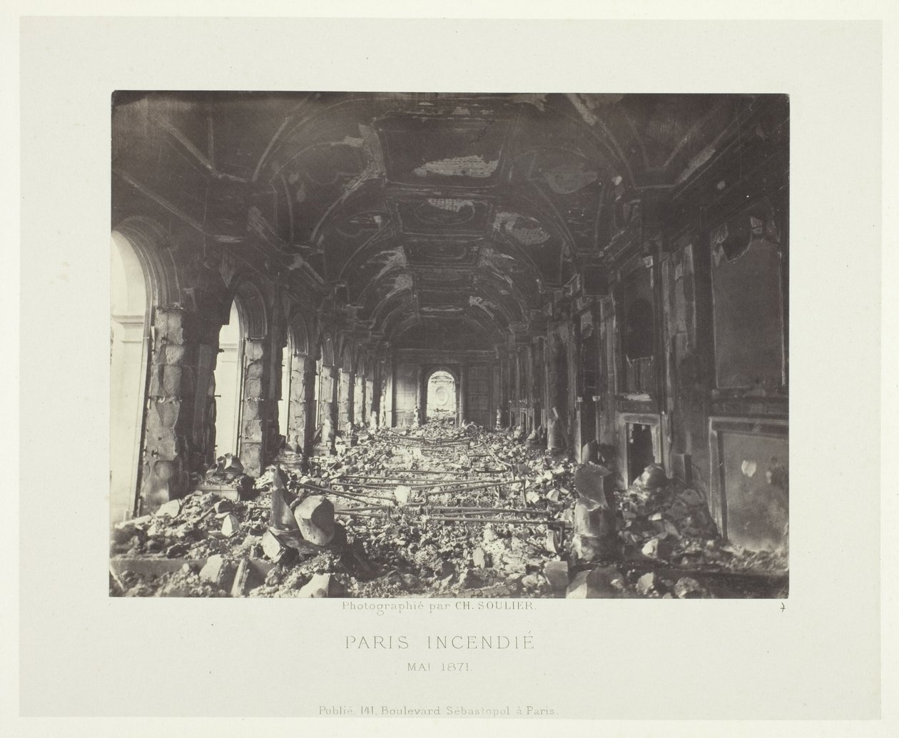 Paris Fire (statsrådets store sal) af Charles Soulier