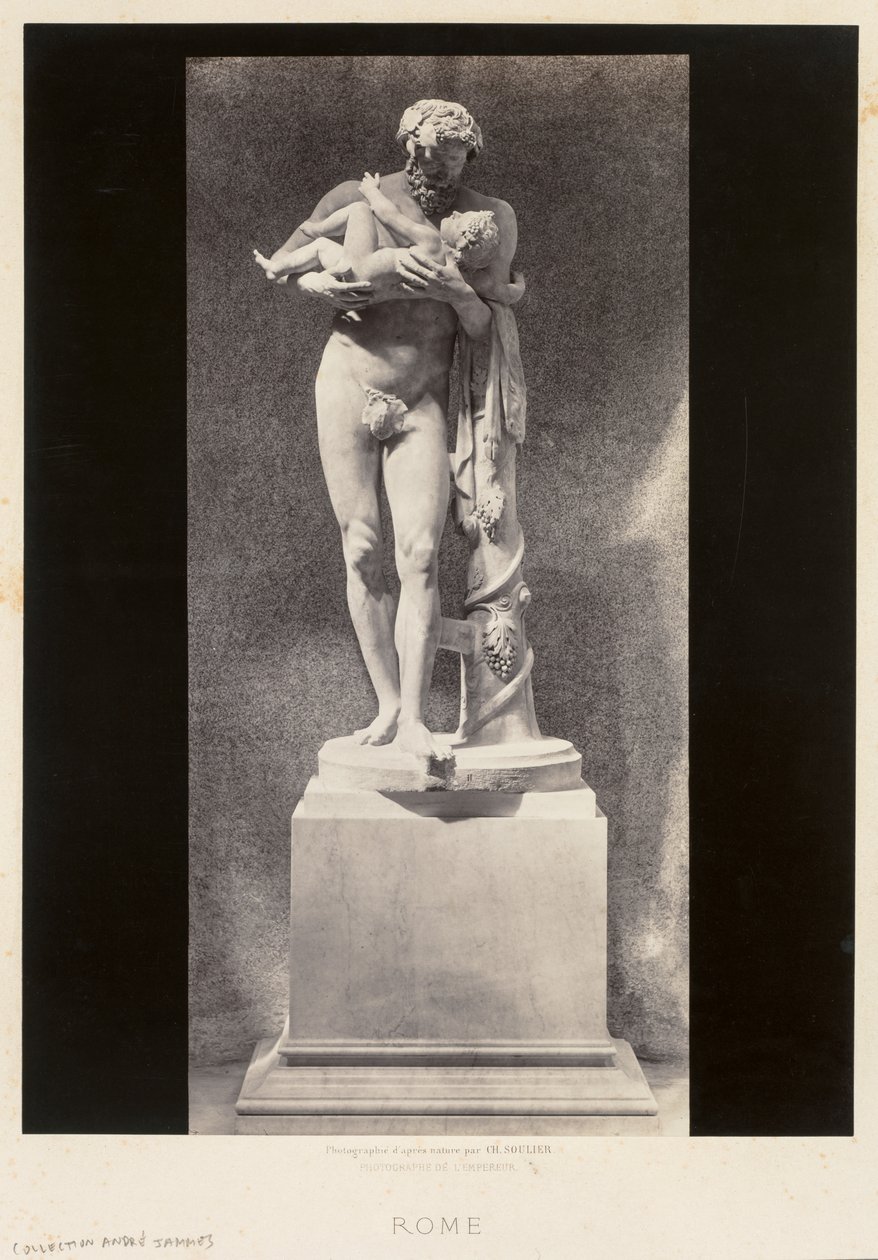 Silenus holder barnet Dionysos, Louvre-museet, Paris, ca. 1860