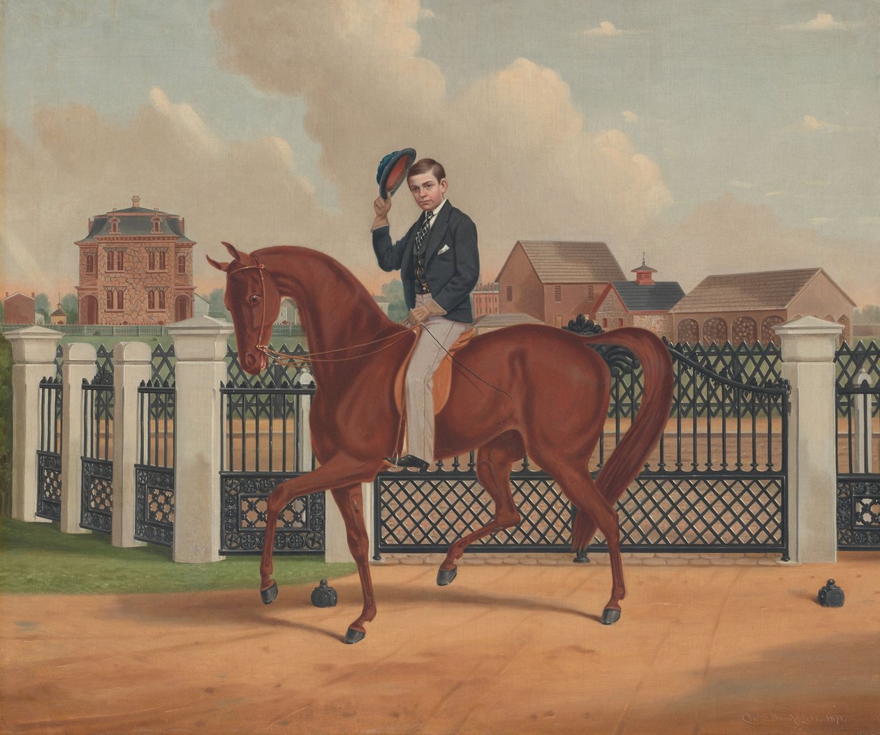 George Franklin Archer og Archer Residence af Charles Spencer Humphreys