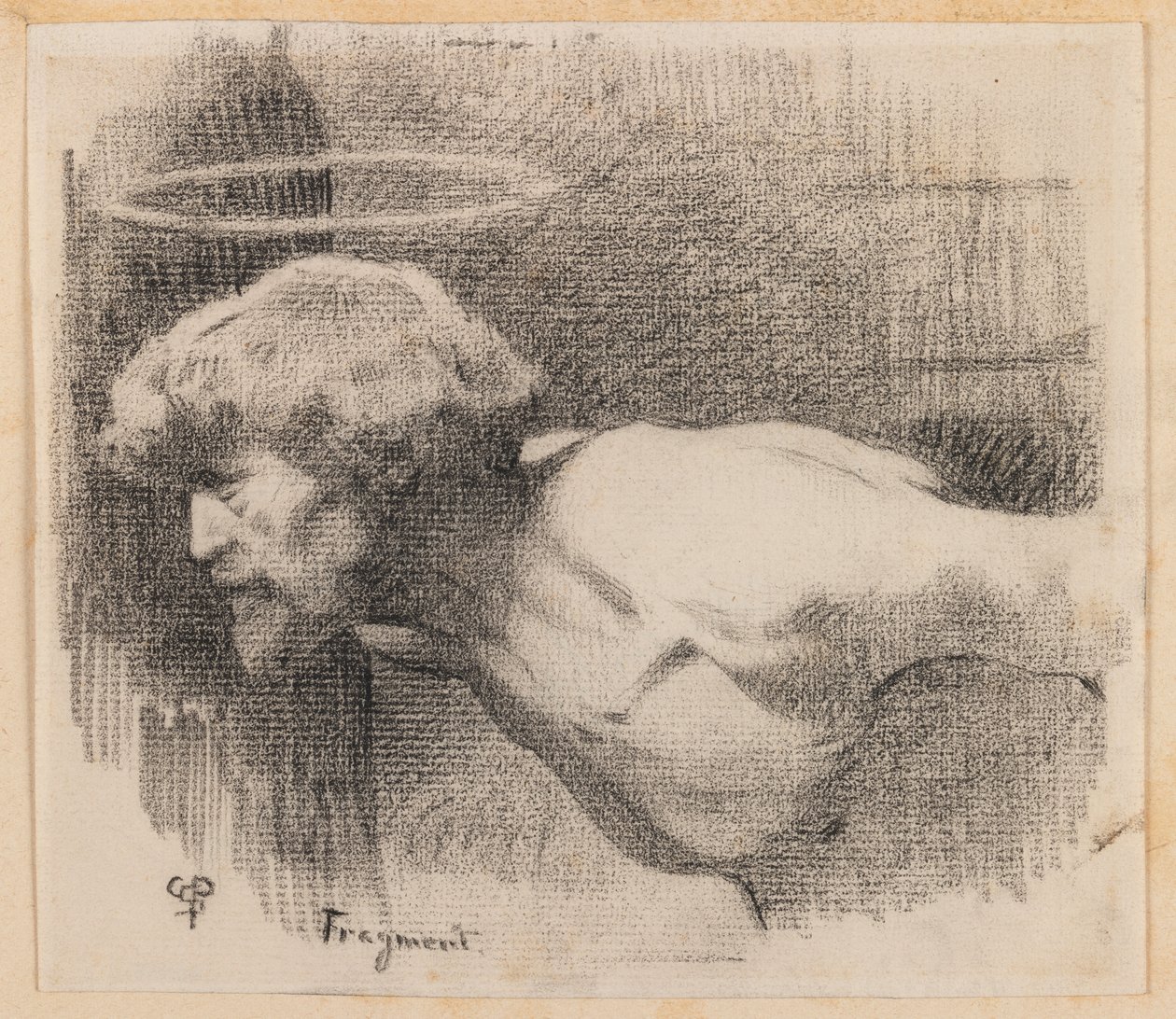 Halshugning af Johannes Døberen, ca. 1881 (kul på papir) af Charles Sprague Pearce