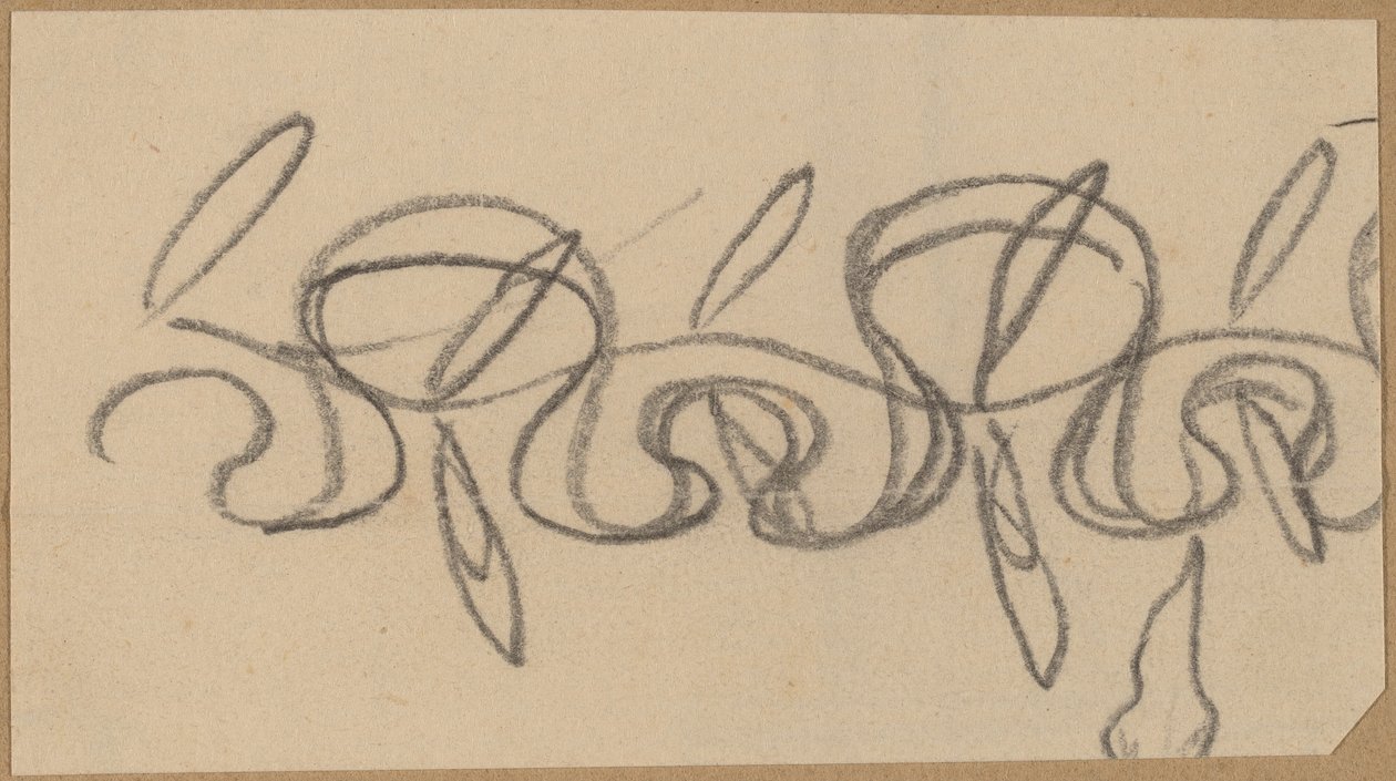 Studie til et grænsedesign af Charles Sprague Pearce