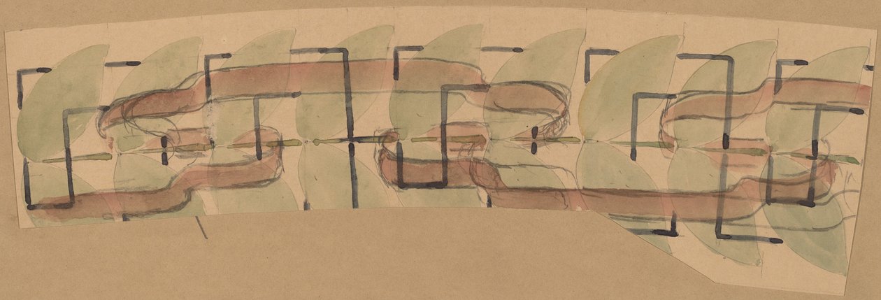 Studie til et grænsedesign af Charles Sprague Pearce