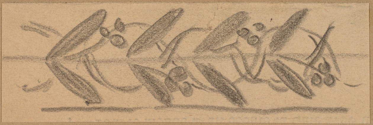 Studie til et grænsedesign af Charles Sprague Pearce