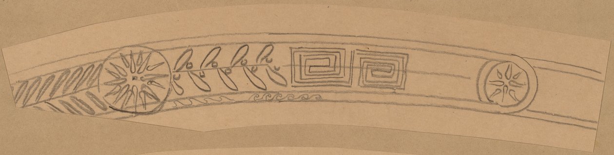 Studie til et grænsedesign af Charles Sprague Pearce
