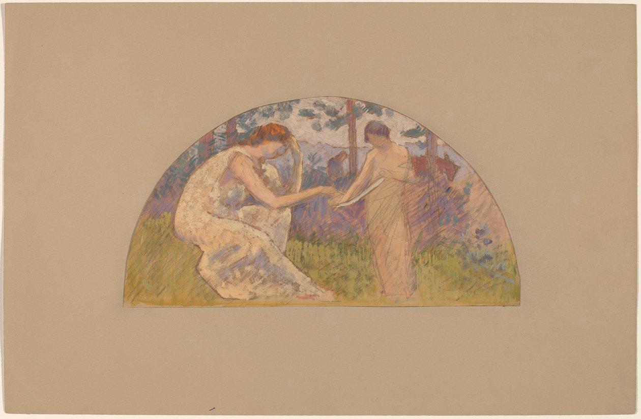Studer for en Lunette af Charles Sprague Pearce