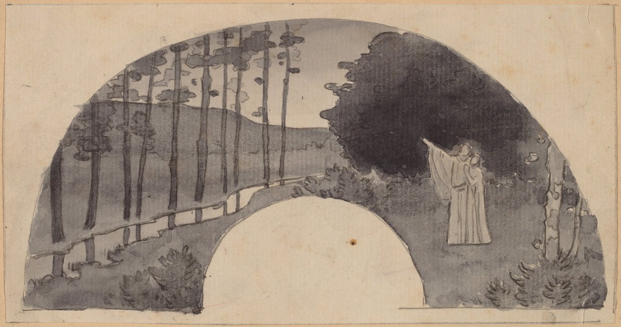 Studie til en buegang af Charles Sprague Pearce