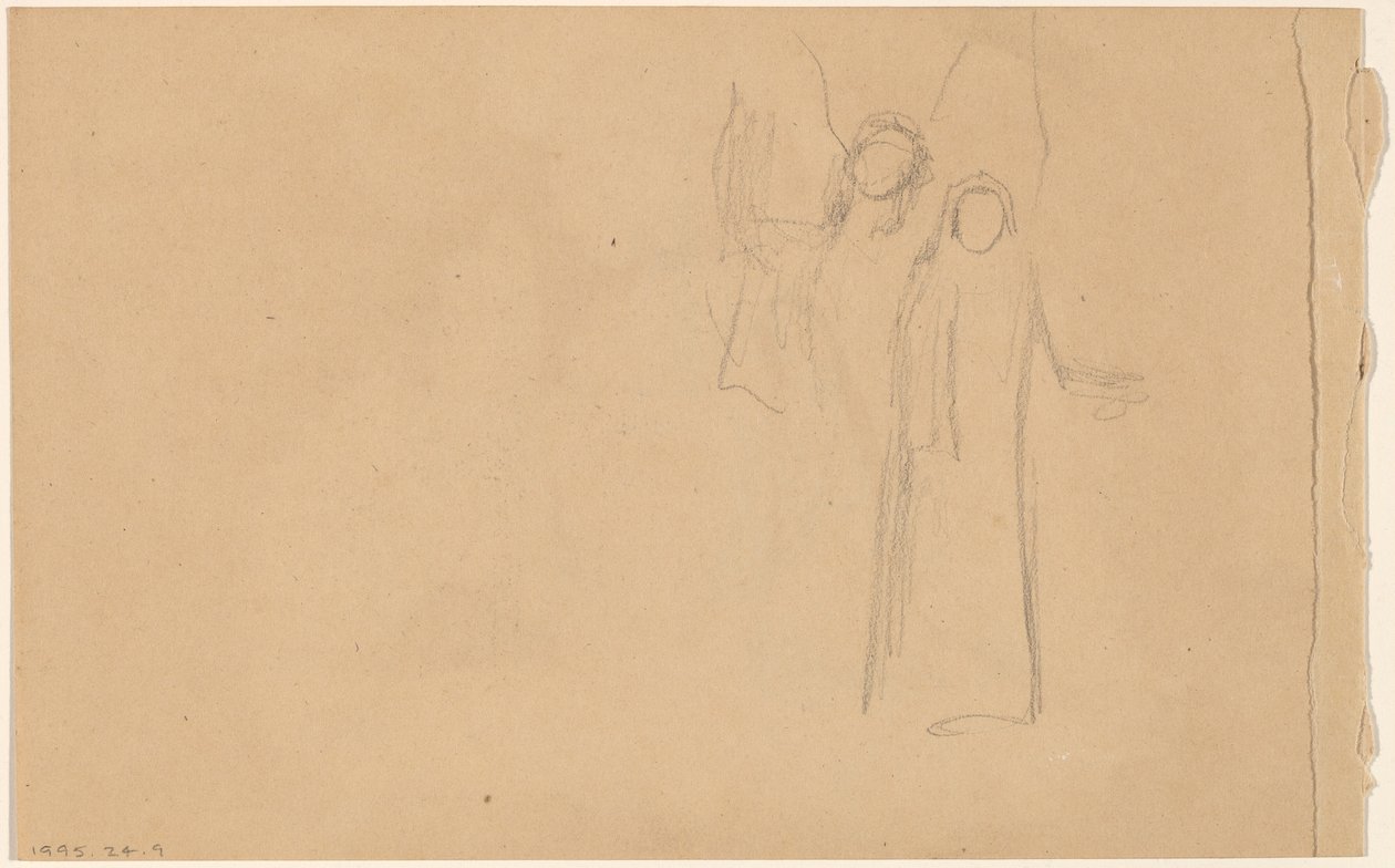 Studie af figurer [verso] af Charles Sprague Pearce