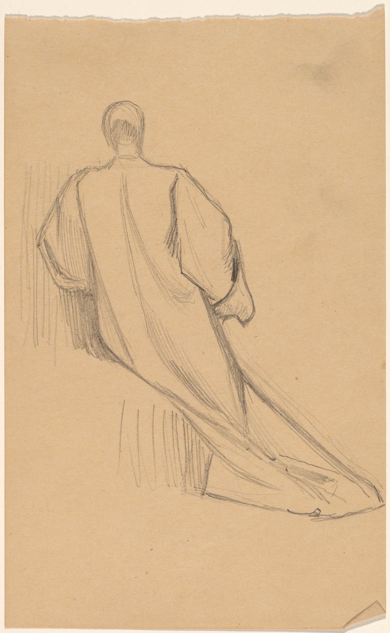 Studie af en figur bagfra af Charles Sprague Pearce