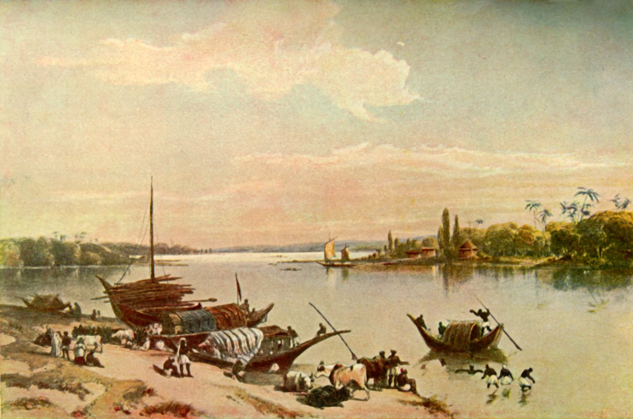 Barrackpur - På Ganges nær Calcutta, 1840