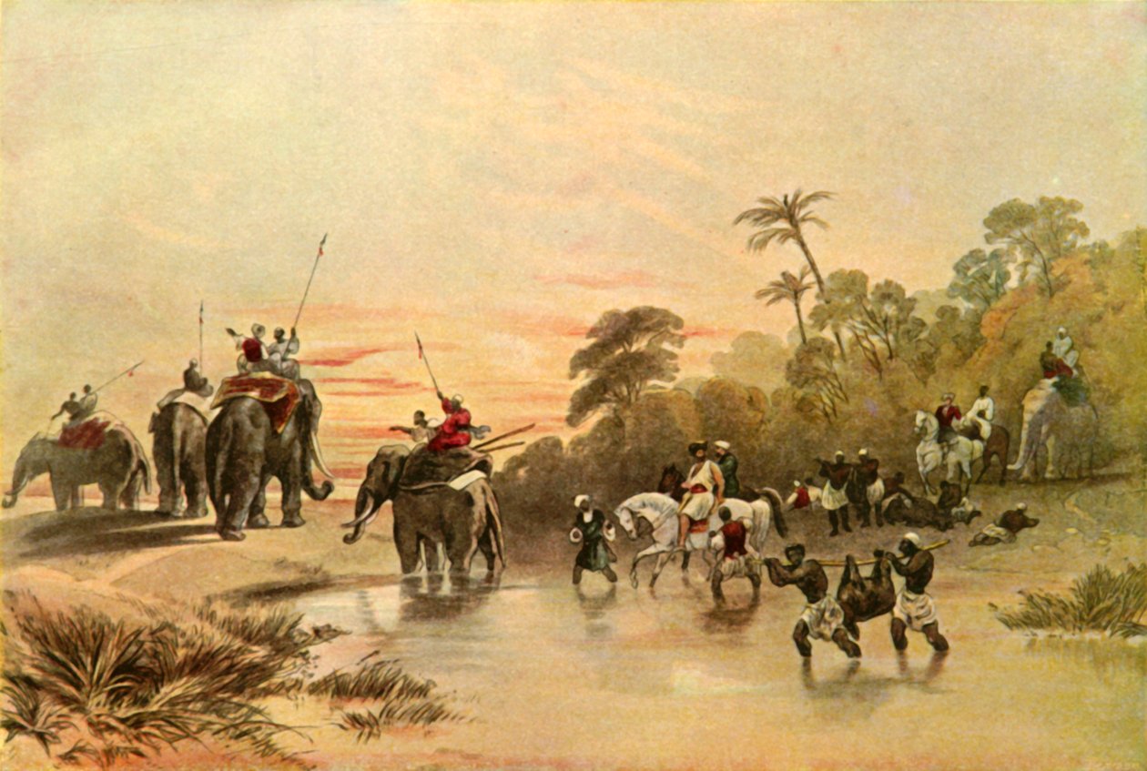 Tilbage fra Pig-Sticking i Indien, 1840