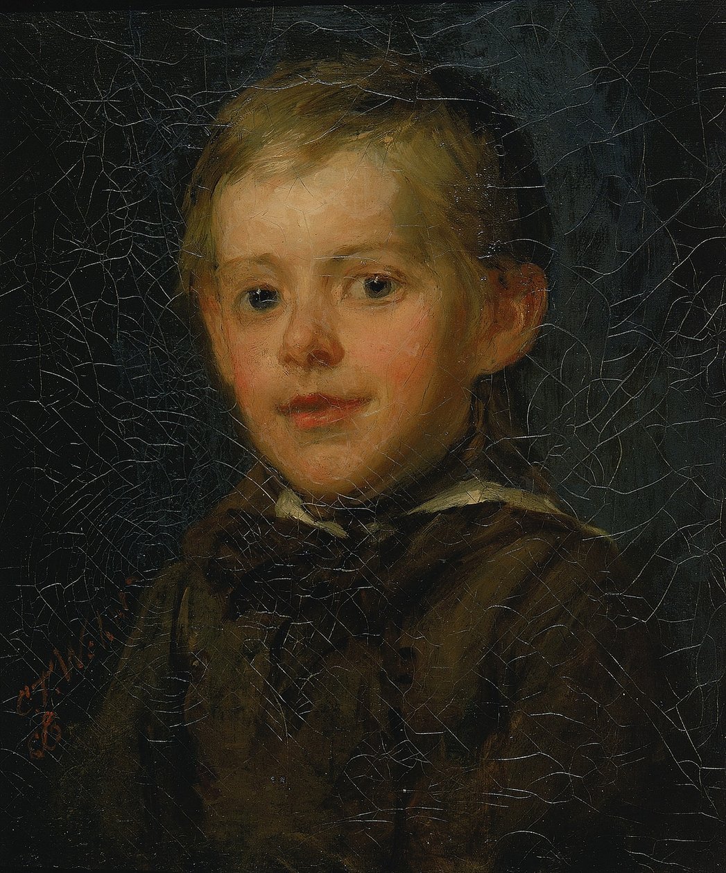 Portræt af en dreng af Charles T. Webber