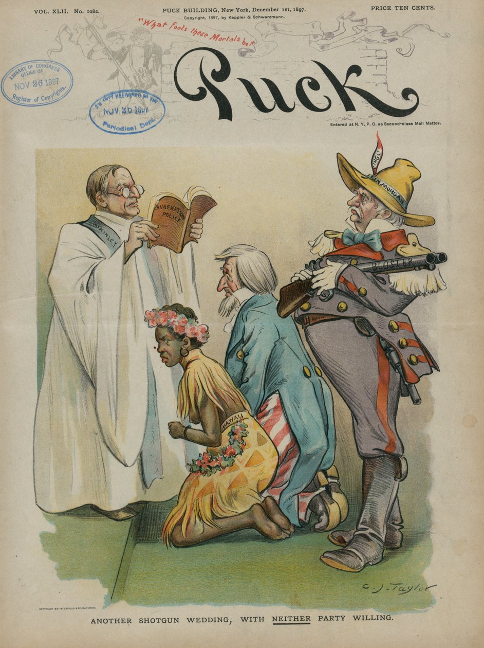 Endnu et haglgeværbryllup, hvor ingen af parterne vil, 1897 af Charles Taylor