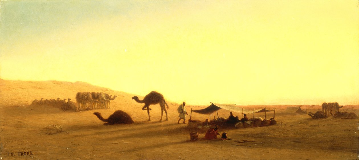 En arabisk lejr af Charles Theodore Frere