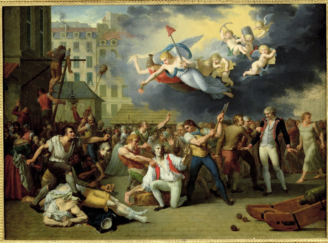 Massakren på Marquis de Pellepont, 14. juli 1789 af Charles Thevenin