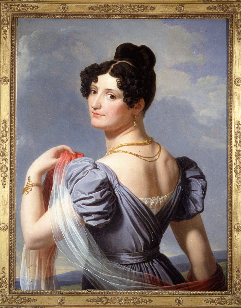Portræt af Anne Boutet, kendt som Mademoiselle Mars (1779 - 1847), fransk skuespiller. Maleri af Charles Thévenin, udstillet første gang på verdensudstillingen i 1900. af Charles Thevenin