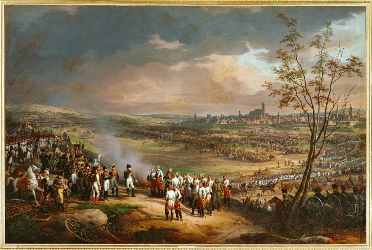 Overgivelsen af Ulm, Tyskland ... (maleri på lærred) af Charles Thevenin