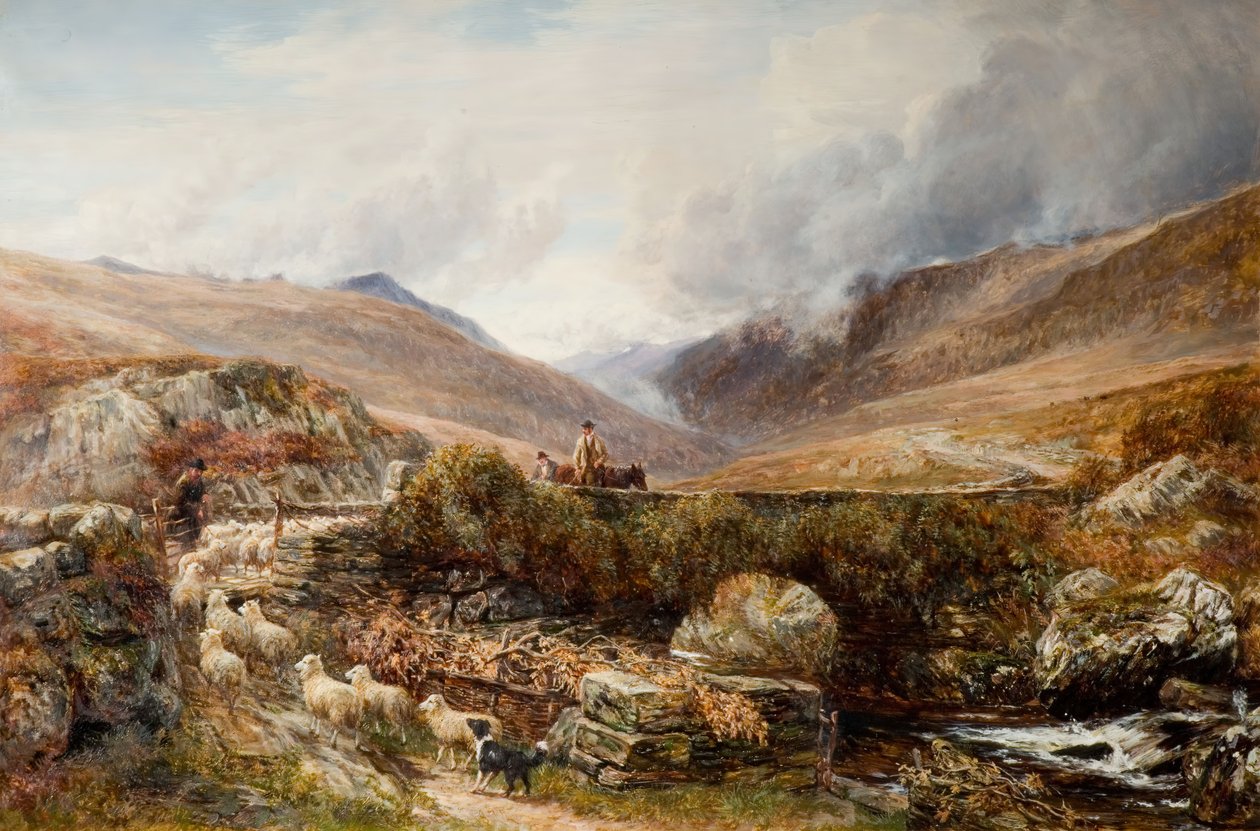 I nærheden af ​​Llanbedr, Barmouth, 1872. af Charles Thomas Burt