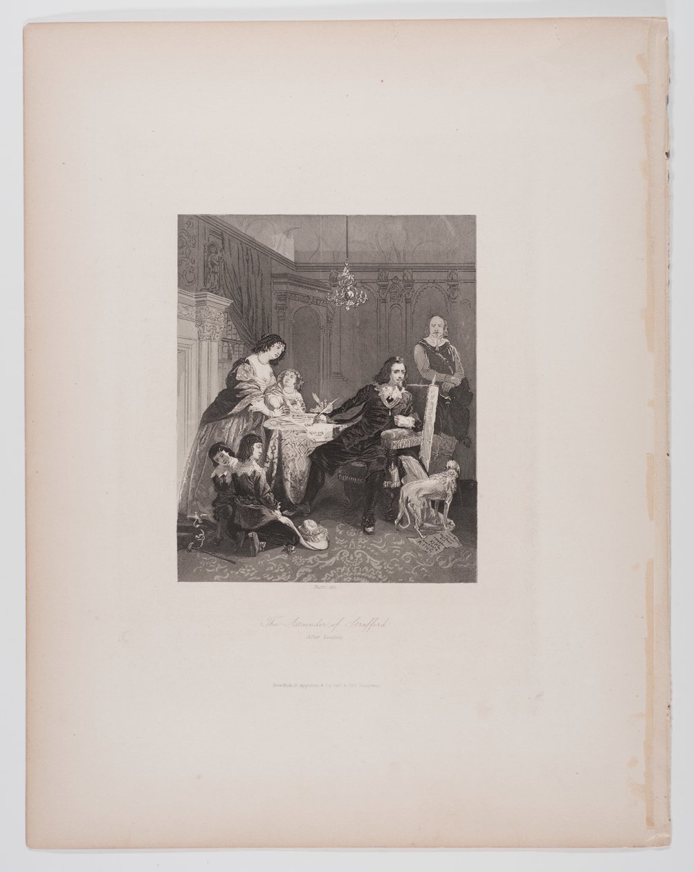 The Attainer of Strafford, efter Leutze af Charles Thomas Burt