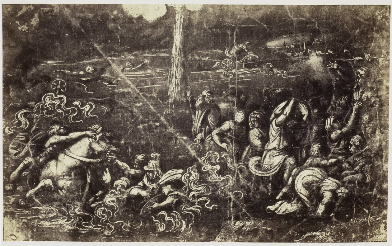 Fotoreproduktion af en tegning af Raphael, en druknende hær efter Israels krydsning af Det Røde Hav af Charles Thurston Thompson