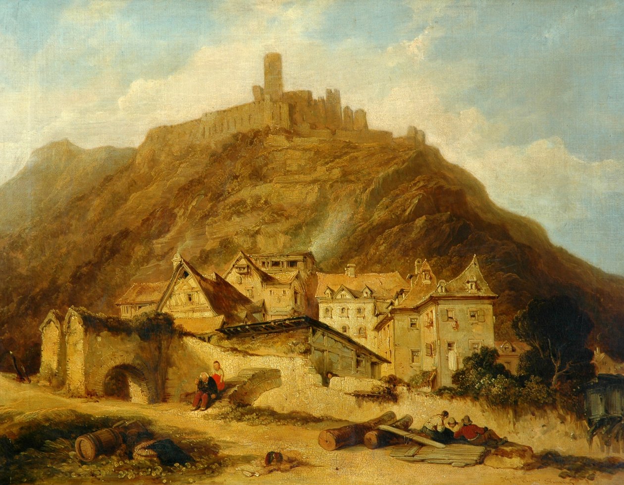 St Goar ved Rhinen af Charles Tomkins