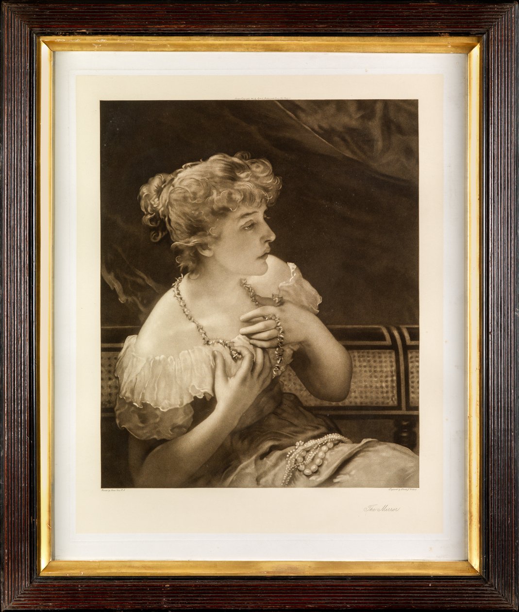 The Mirror (mezzotint) af Charles Tomkins