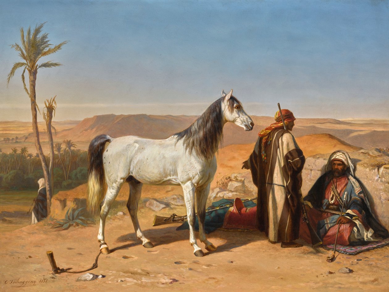 En araber i ørkenen af Charles Tschaggeny
