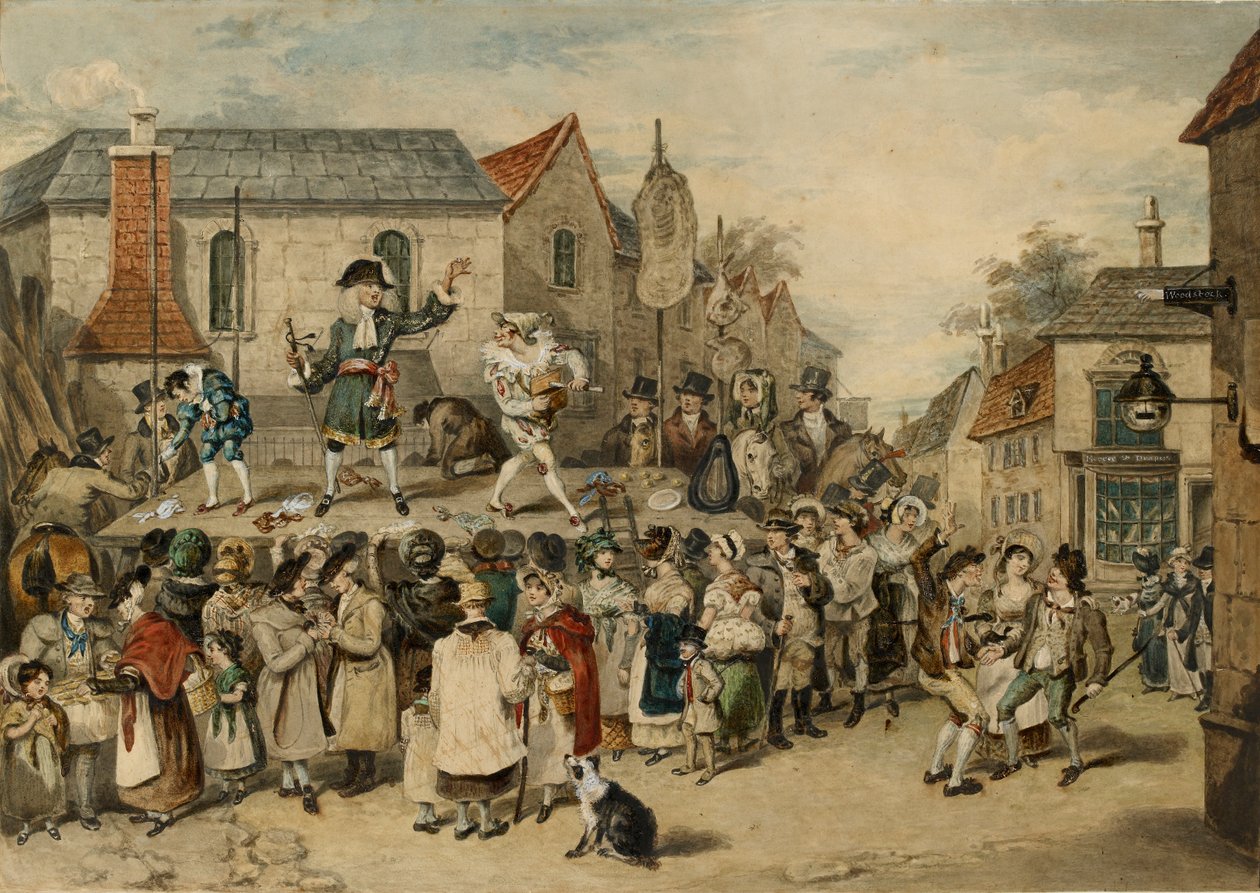 En messe i Woodstock, 1838 af Charles Turner