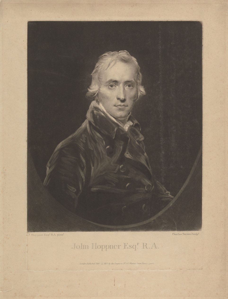 John Hoppner af Charles Turner
