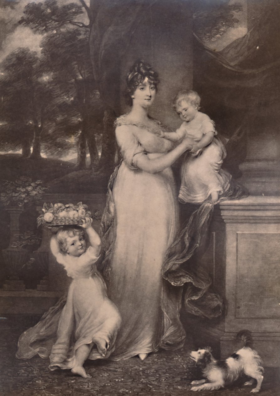 Maria Scott-Waring og hendes døtre, c 1804 1894 af Charles Turner