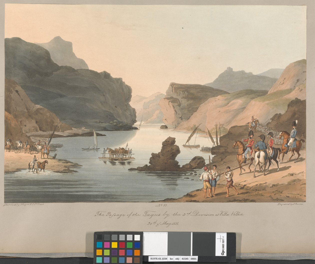 Nr. 11 Den 3. divisions krydsning af Tejo ved Villa Velha, 20. maj 1811 af Charles Turner