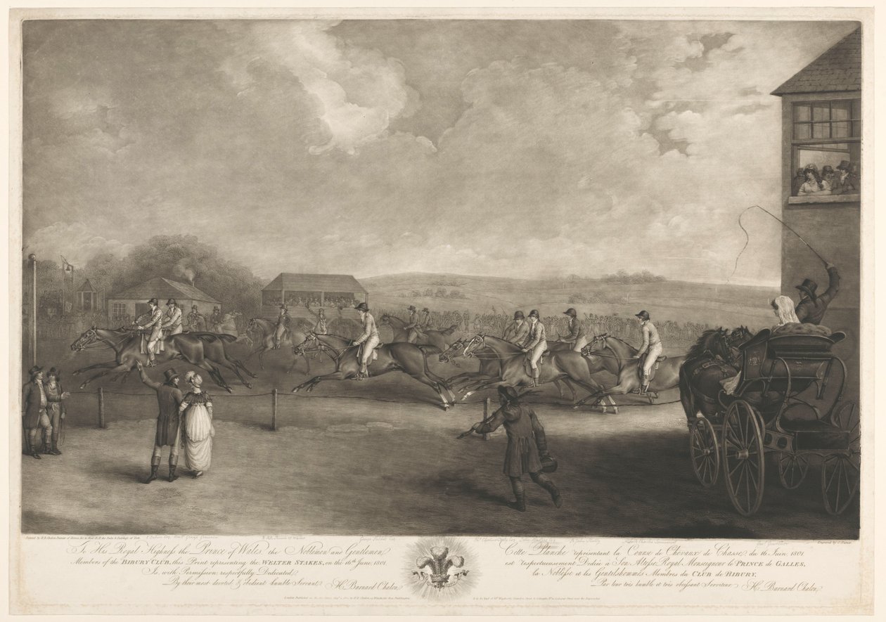 Hestevæddeløb på Welter Stakes den 16. juni 1801 af Charles Turner