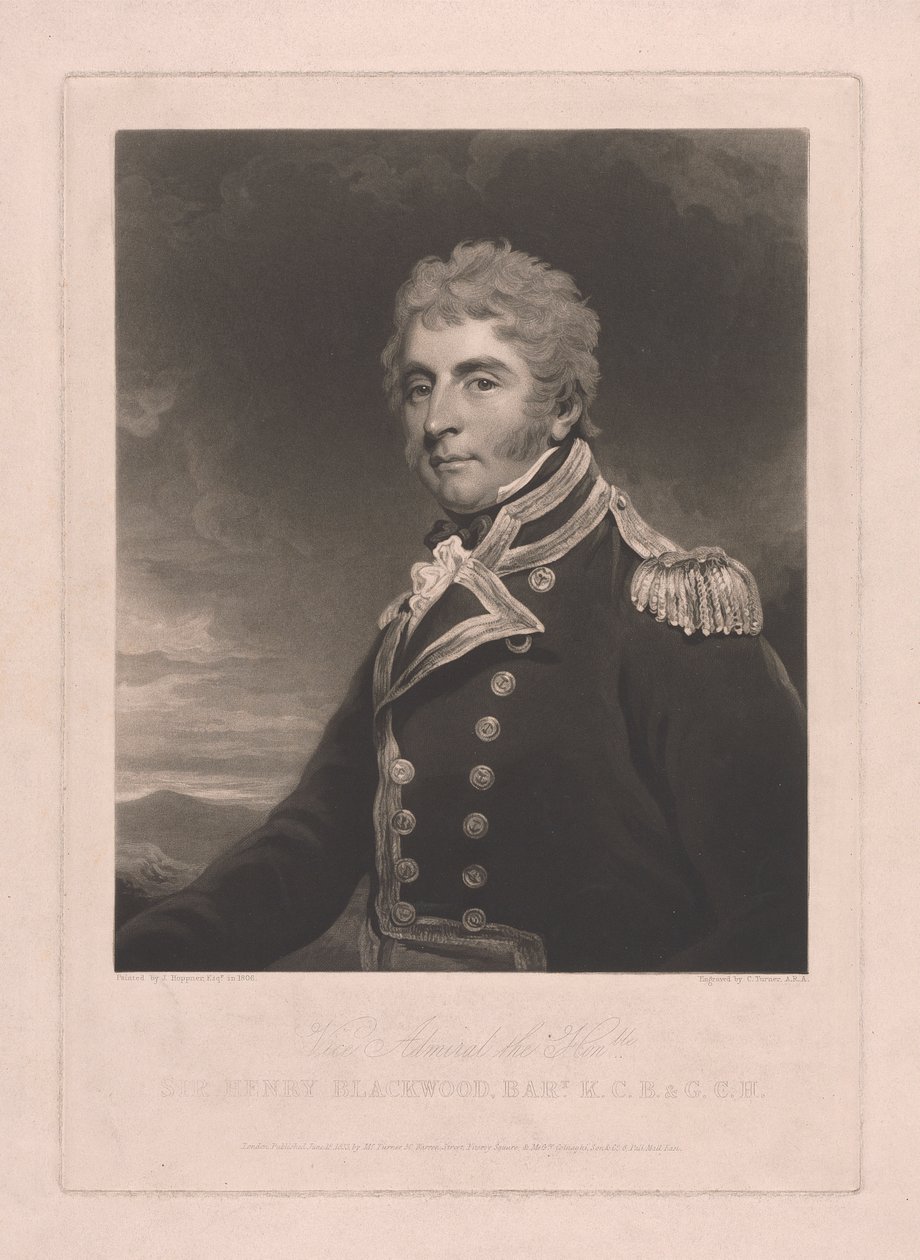 Sir Henry Blackwood af Charles Turner