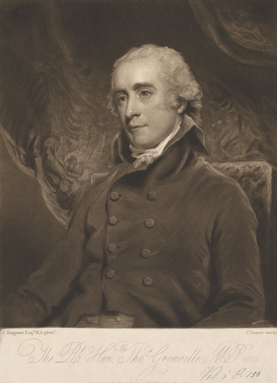 Den højtærede Thomas Grenville af Charles Turner