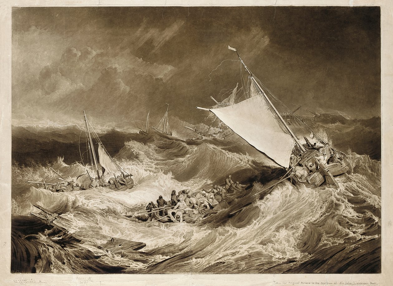 Skibsvraget, 1807 af Charles Turner