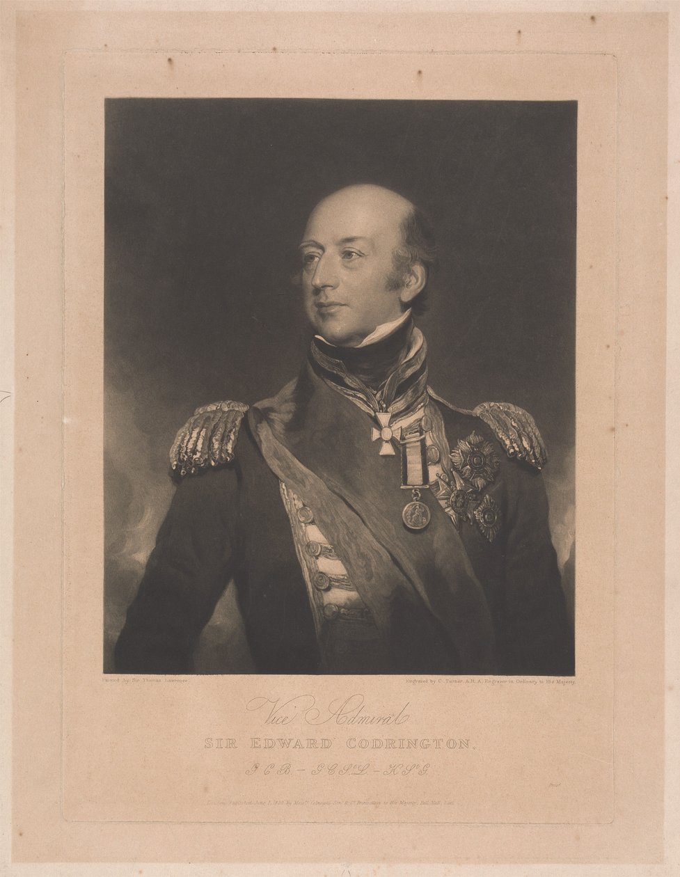 Viceadmiral Sir Edward Codrington, GCB af Charles Turner