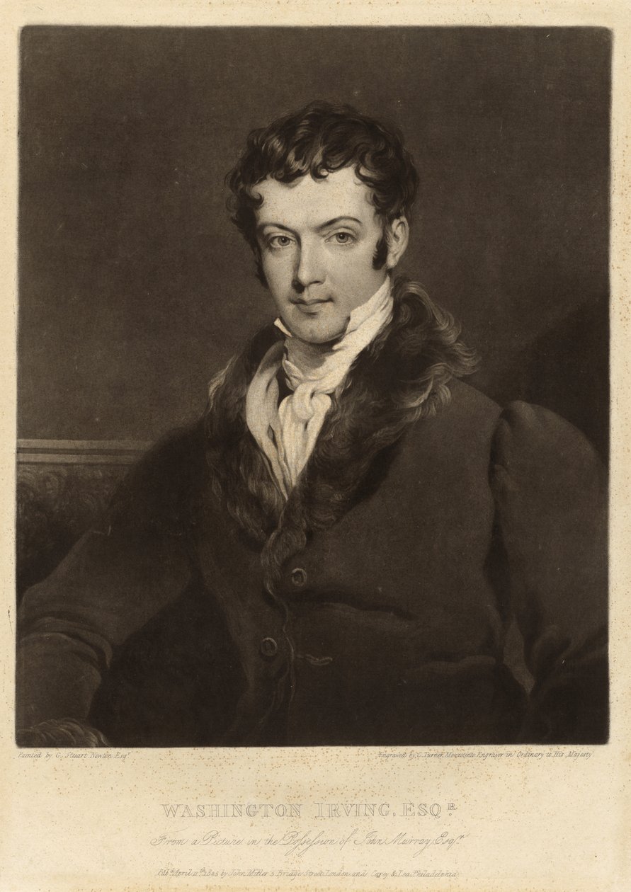 Washington Irving af Charles Turner