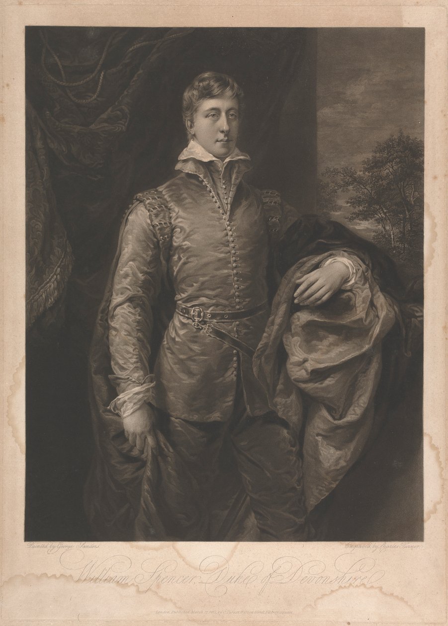 William Spencer, hertug af Devonshire af Charles Turner