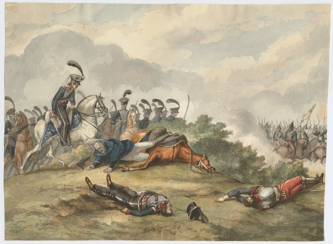 Marskal Blücher i slaget ved Ligny den 16. juni 1815, 1818 af Charles Turner Warren