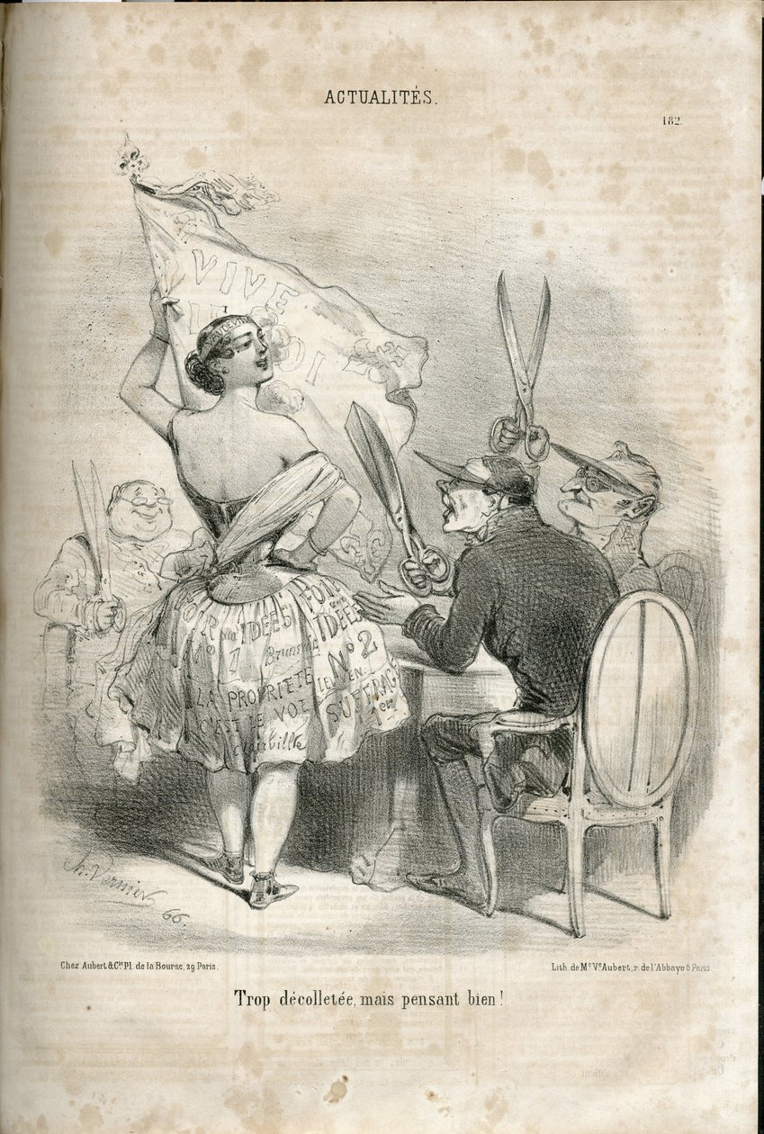 Illustration af Charles Vernier (? -1887) i Le Charivari af Charles Vernier